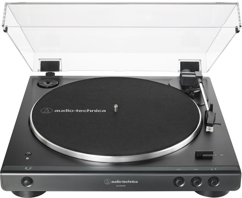 Audio Technica AT-LP60XBT-BK Bluetooth Wireless Turntable (Black) (Built-In Preamp, Belt Drive, Bluetooth)