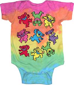 GRATEFUL DEAD - SPIRAL BEAR ONESIE