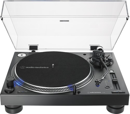 Audio Technica AT-LP140XP-BK Direct-Drive Professional Fully Manual DJ Turntable