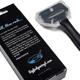 Big Fudge Record Pal Vinyl LP Silicone Roller Cleaning and Anti-Static Duster Washable Black