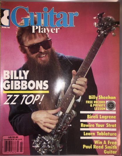 Guitar Player Magazine, March 1986, Billy Gibbons (Book)