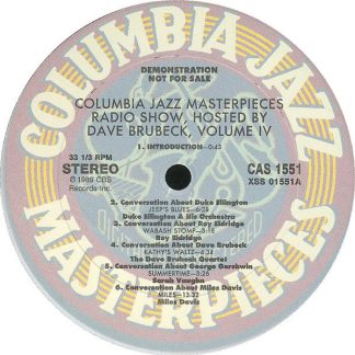 Various – Columbia Jazz Masterpieces Radio Show Hosted By Dave Brubeck, Volume IV (Vinyl)