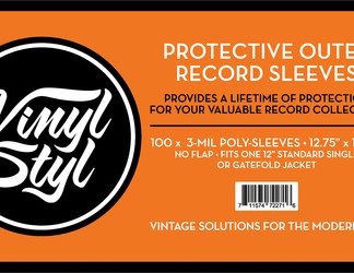 Vinyl Styl™ 12 Inch Vinyl Record Protective Outer Sleeves - 100 Count - (Clear)