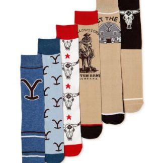 Yellowstone Men's Crew Socks, 6-Pack