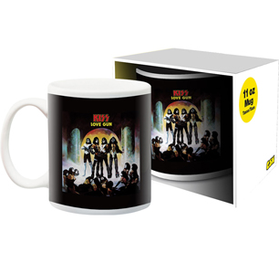 KISS LOVE GUNS 11oz BOXED MUG