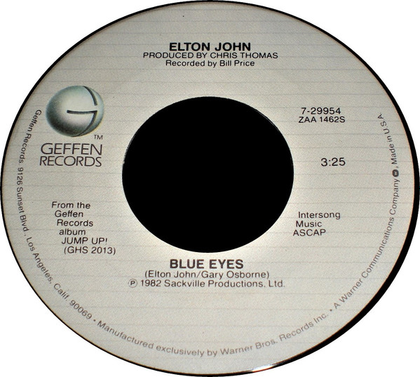 Elton John – Blue Eyes / Hey Papa Legba (7" Vinyl))