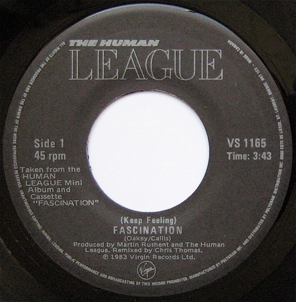 Human League – (Keep Feeling) Fascination/Total Panic (7" Vinyl))