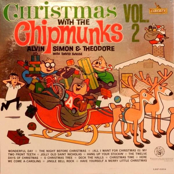 Alvin, Simon And Theodore With David Seville – Christmas With The Chipmunks (Vinyl, Mono)