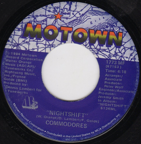 Commodores – Nightshift/I Keep Running (7" Vinyl)