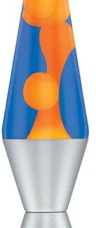 Lava® Lamp 14.5'' Orange Wax/Blue Liquid/Silver Base & Cap (Lamp, Decor)*