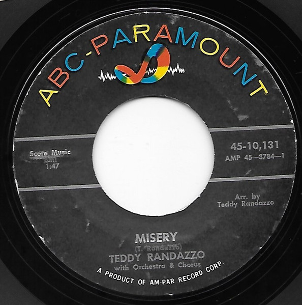 Teddy Randazzo – Misery/Journey To Love (7" Vinyl)