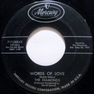 Diamonds, The – Words Of Love/Don't Say Goodbye (7" Vinyl)