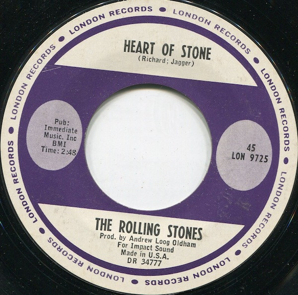 Rolling Stones, The – Heart Of Stone/What A Shame (7" Vinyl)