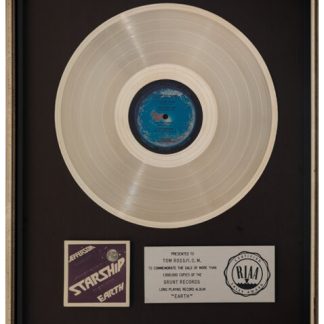 Jefferson Starship Earth RIAA Platinum Sales Award (1978)