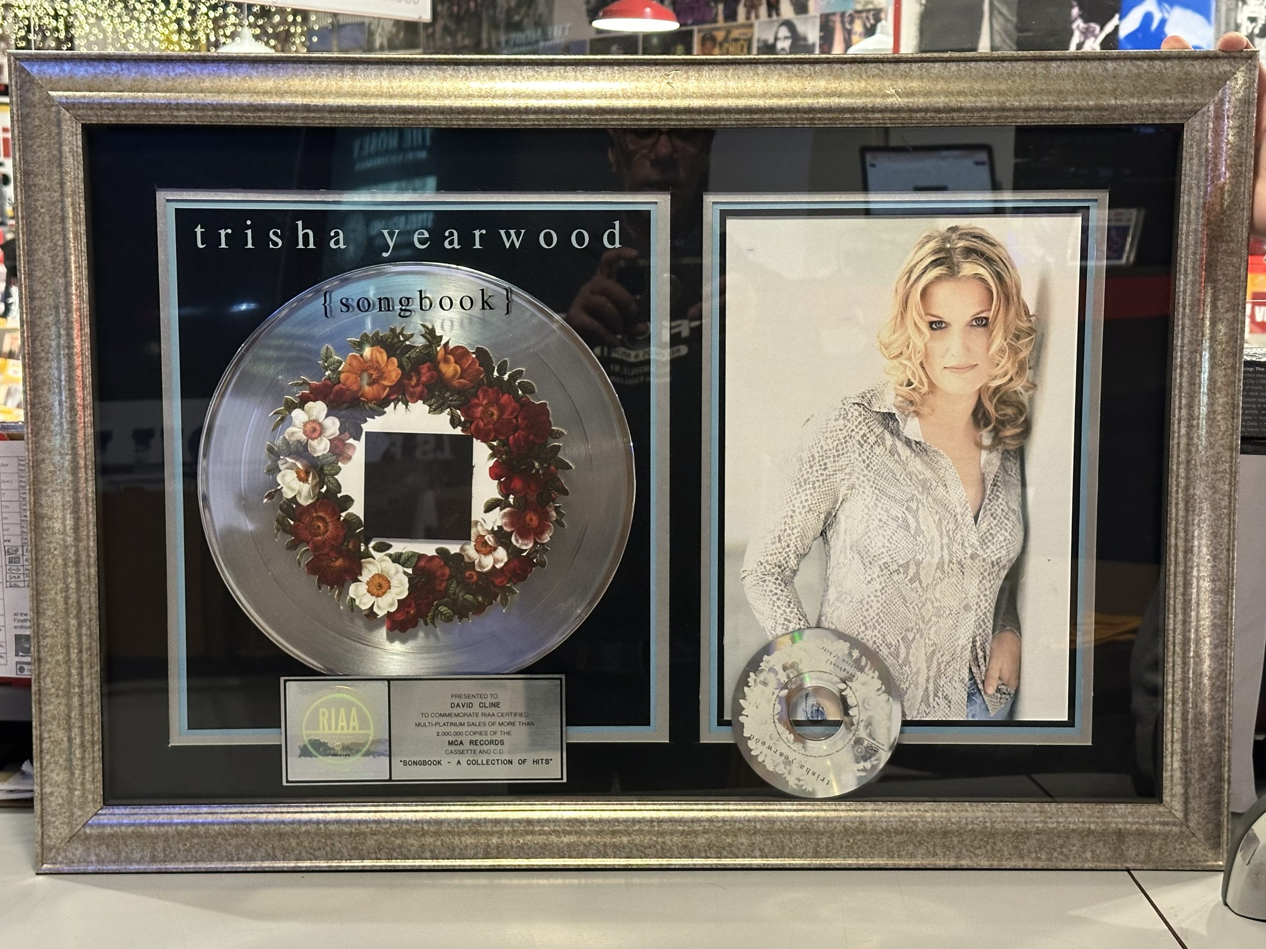 Trisha Yearwood Songbook 2x Multi-Platinum Album Award RIAA Certified