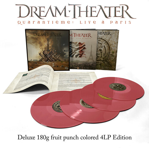 Dream Theater - Quarantieme: Live A Paris (Deluxe Edition, Colored Vinyl, Maroon, 180 Gram Vinyl, Booklet)