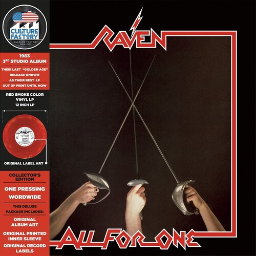 Raven - All For One - Red & Black Smoke (Colored Vinyl, Red, Black)