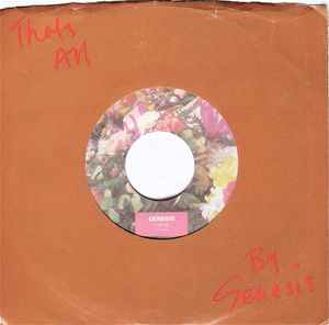 Genesis – That's All/Second Home By The Sea (7" Vinyl)