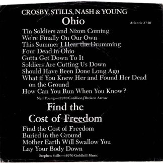 Crosby, Stills, Nash & Young – Ohio / Find The Cost Of Freedom (7" Vinyl)