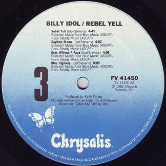 Billy Idol – Rebel Yell (Vinyl)