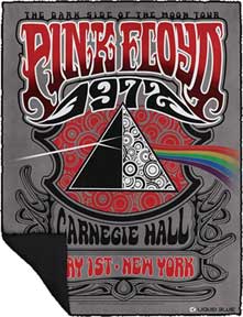 PINK FLOYD - CARNEGIE HALL FLEECE THROW BLANKET
