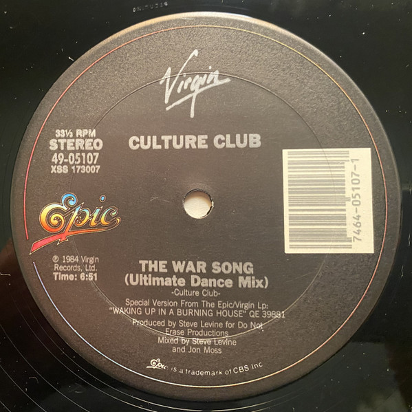 Culture Club – The War Song (Ultimate Dance Mix) (Vinyl)