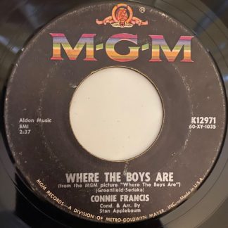 Connie Francis – Where The Boys Are/No One (7" Vinyl)