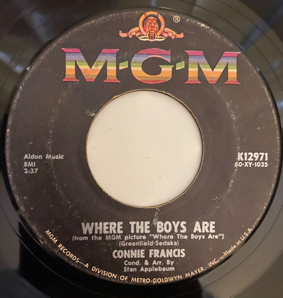 Connie Francis – Where The Boys Are/No One (7" Vinyl)
