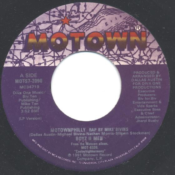 Boyz II Men – Motownphilly (7" Vinyl EP)