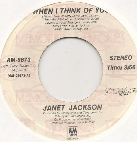 Janet Jackson – When I Think Of You / Control (7" Vinyl)
