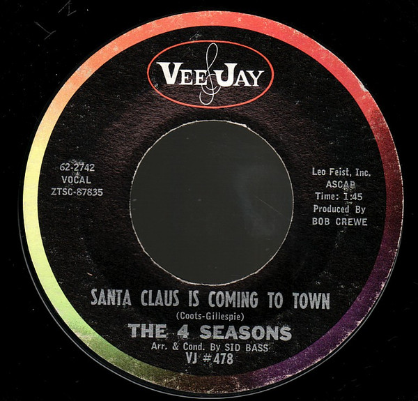 4 Seasons, The – Santa Claus Is Coming To Town/Christmas Tears (7" Vinyl)