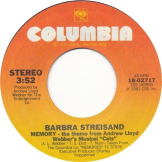 Barbra Streisand – Memory/Evergreen (Love Theme From "A Star Is Born") (7" Vinyl)