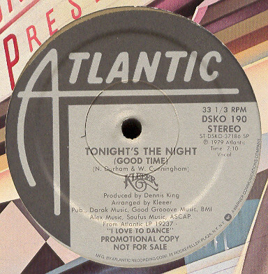 Kleeer – Tonight's The Night (Good Time) (Vinyl, 12" Single)