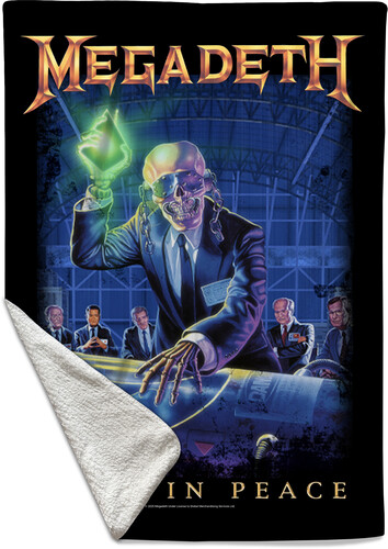 Rocksax - Megadeth - Sherpa Fleece Throw - Peace Sells (50 in x 60 in) (Blanket)