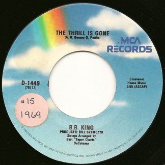 B.B. King – The Thrill Is Gone/So Excited (7" Vinyl)