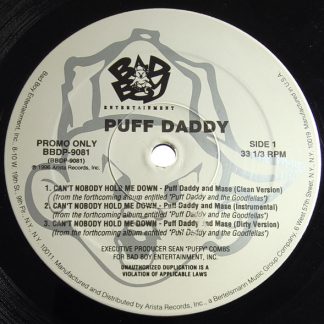 Puff Daddy Featuring Mase – Can't Nobody Hold Me Down (Vinyl)