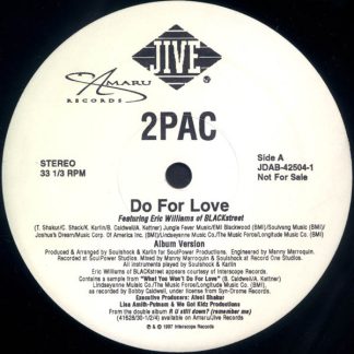 2Pac Featuring Eric Williams Of Blackstreet – Do For Love (Vinyl)