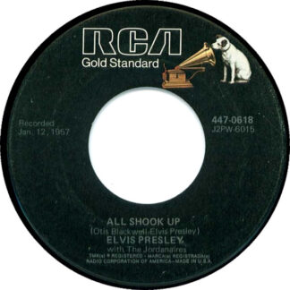 Elvis Presley With The Jordanaires – All Shook Up / That's When Your Heartaches Begin (7" Vinyl)
