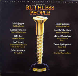 Various ‎– Ruthless People (The Original Motion Picture Soundtrack)