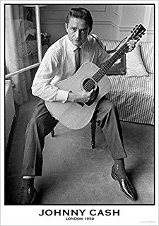 Johnny Cash / White Shirt Poster