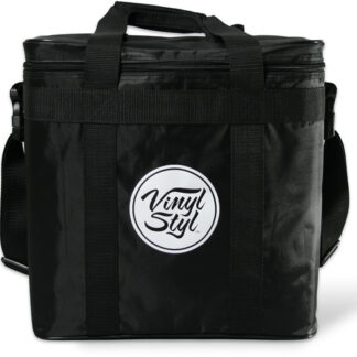 Vinyl Styl® Padded Carrying Case for Records and Portable Turntables (Black)