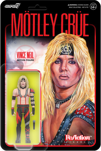 Super7 - Motley Crue - ReAction Wv1 - Vince Neil (Shout at the Devil) (Figure, Collectible, Action Figure)