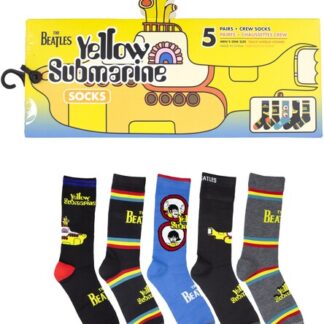 Beatles - Yellow Submarine (Crew Socks, Assorted Styles 5 Pack Gift Box)