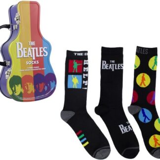 Beatles - The Beatles (Crew Socks, 3 Pack Collector Guitar Shape Tin)