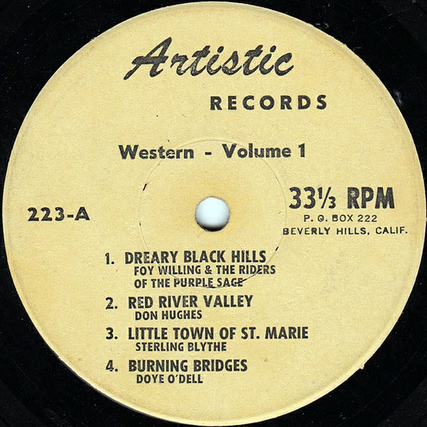 Various – Western - Volume 1 (7" Vinyl EP)