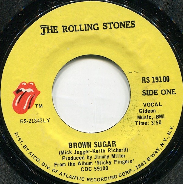 Rolling Stones, The – Brown Sugar / Bitch (7" Vinyl)