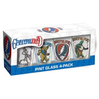 Grateful Dead Retro Drinking Glass Set (4-Pack / 16oz / Packaged)