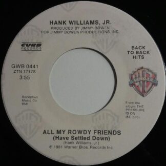 Hank Williams, Jr. – All My Rowdy Friends (Have Settled Down) / A Country Boy Can Survive (7" Vinyl)