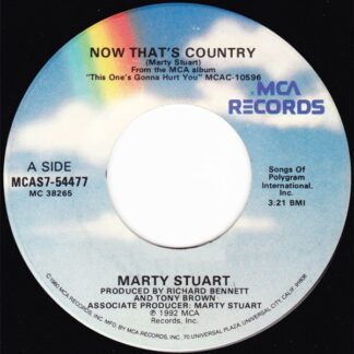 Marty Stuart – Now That's Country / Me & Hank & Jumpin' Jack Flash (7" Vinyl)
