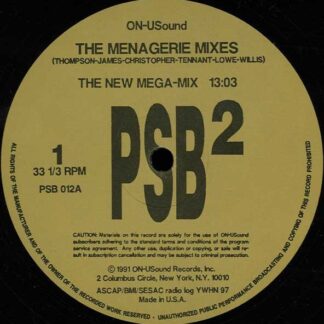 Pet Shop Boys - The Menagerie Mixes (Vinyl, 12" Single)